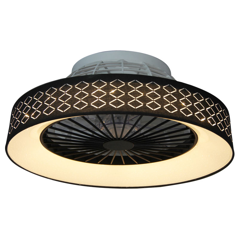 Fabric Shade Ceiling Fan Light